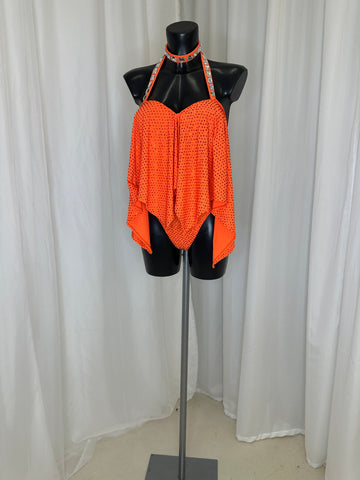 ORANGE DRAPED 2 PIECE