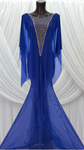 BLUE MESH GOWN