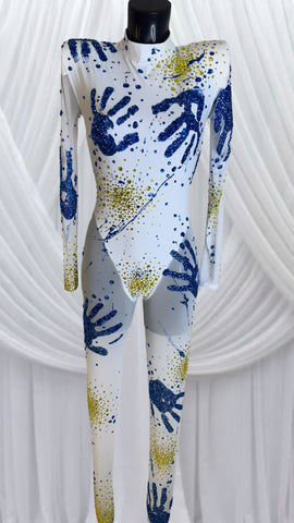HANDS ON ME CATSUIT IN WHITE