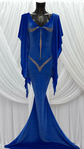 BLUE VELVET GOWN