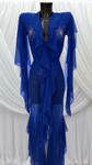 BLUE MESH CATSUIT
