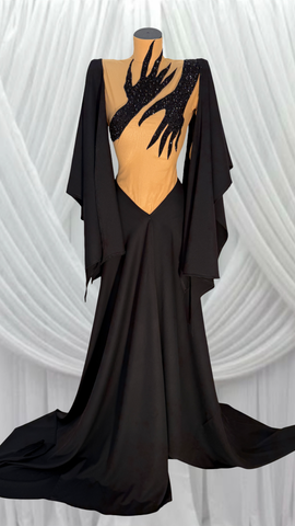 DEMON HANDS GOWN REMOVABLE SKIRT